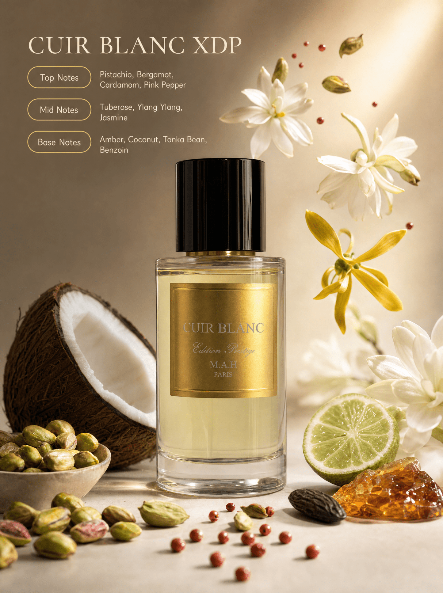 Cuir Blanc – MAH Parfum - Maison Abrar Paris