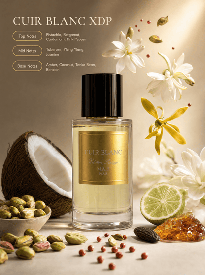 Cuir Blanc – MAH Parfum - Maison Abrar Paris