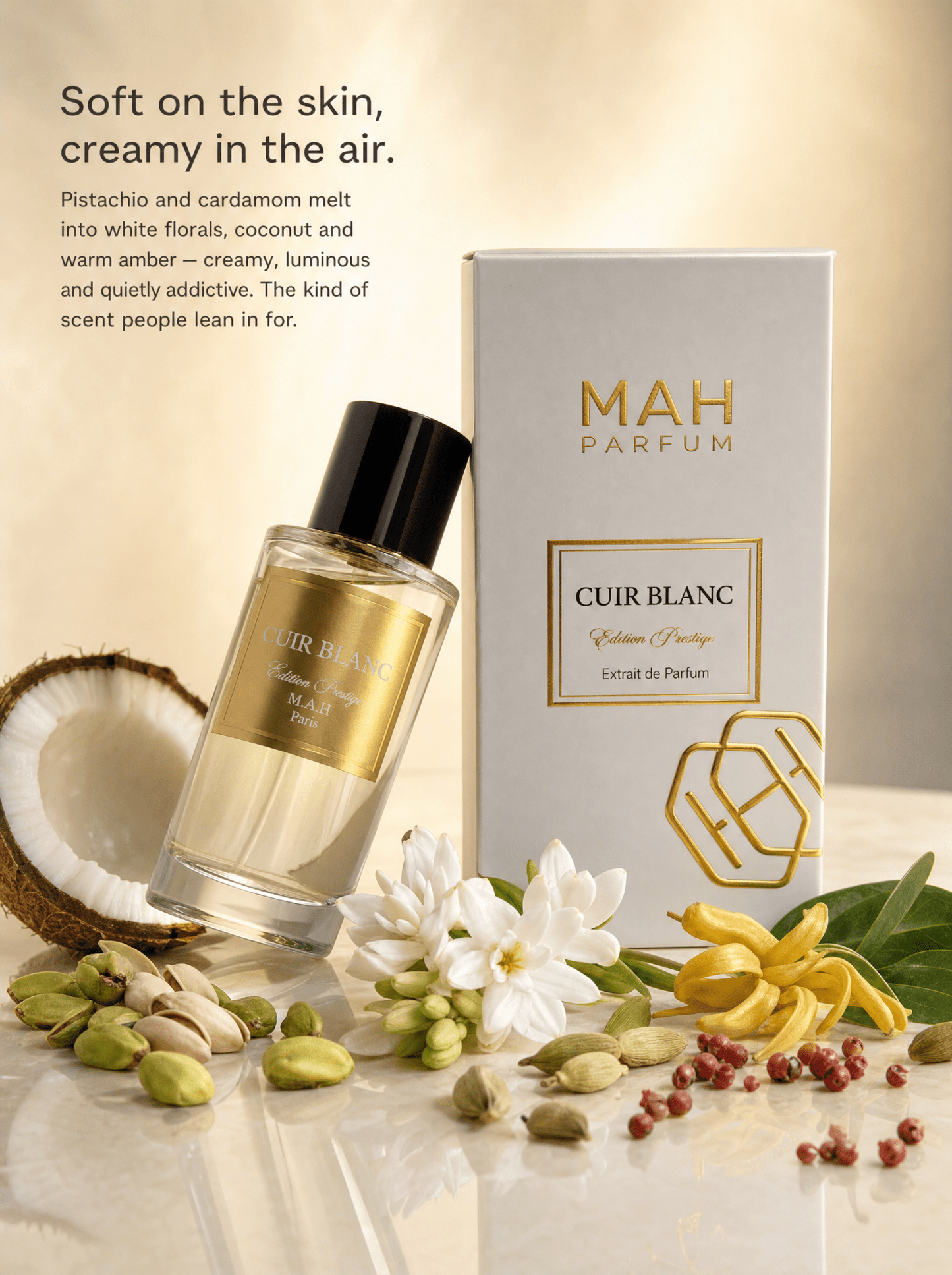 Cuir Blanc – MAH Parfum - Maison Abrar Paris