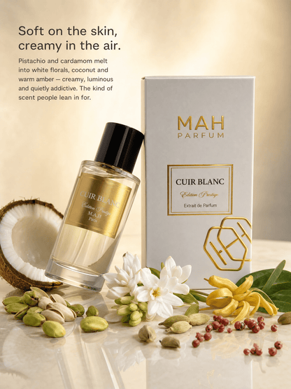 Cuir Blanc – MAH Parfum - Maison Abrar Paris